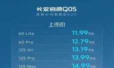 数智AI电驱加持 长安启源Q05及A07正式上市